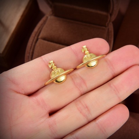 Stud Earrings for Women, 18K Gold Plated, Heart Design, Pearl Studs, Luxury Jewelry