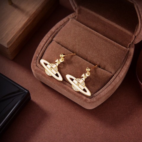 Stud Earrings for Women, 18K Gold Plated, Heart Design, Pearl Studs, Luxury Jewelry