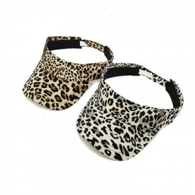 Summer Adjustable Leopard Print Visors Cap for Men and Women