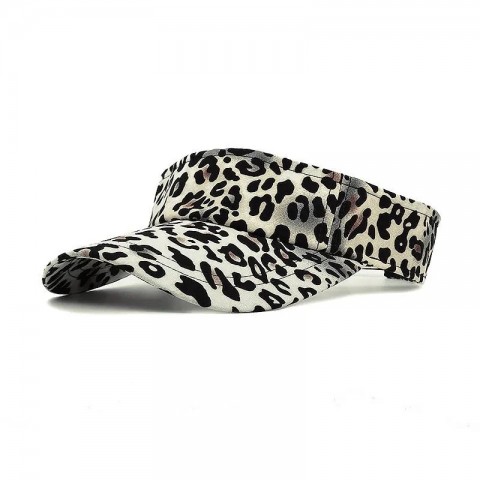 Summer Adjustable Leopard Print Visors Cap for Men and Women