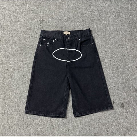 Designer Men's Classic Cargo Shorts - Denim Pants for Summer Street Wear