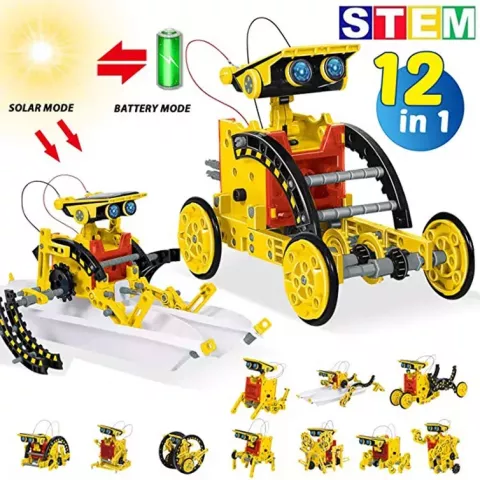 Solar Science Robot Kits 12-in-1 STEM Toy for Boys and Girls