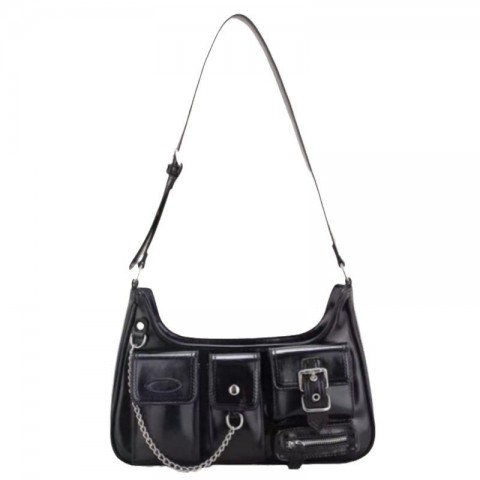 Bright Locomotive Leather Shoulder Bag for Women - Stylish & Durable