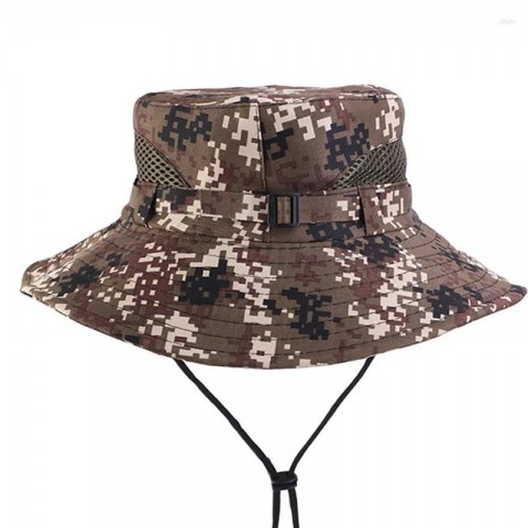 Camouflage Beret Bucket Hats for Kids - Summer Outdoor Protection UPF 50
