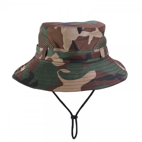Camouflage Beret Bucket Hats for Kids - Summer Outdoor Protection UPF 50