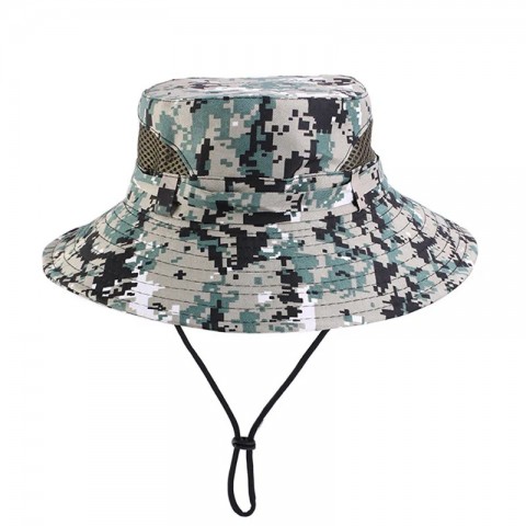 Camouflage Beret Bucket Hats for Kids - Summer Outdoor Protection UPF 50