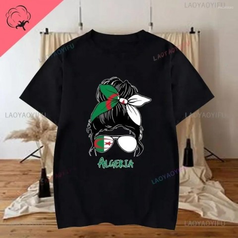 Algerian Humor Men's Cotton T-Shirt for Summer Gifts