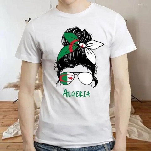 Algerian Humor Men's Cotton T-Shirt for Summer Gifts