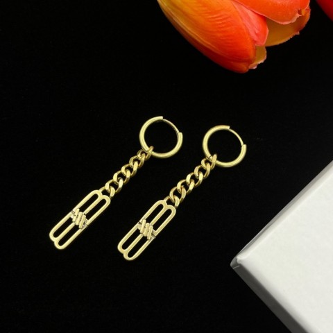 Luxury Women's 18K Gold Plated Stud Earrings with Crystal and Rhinestone