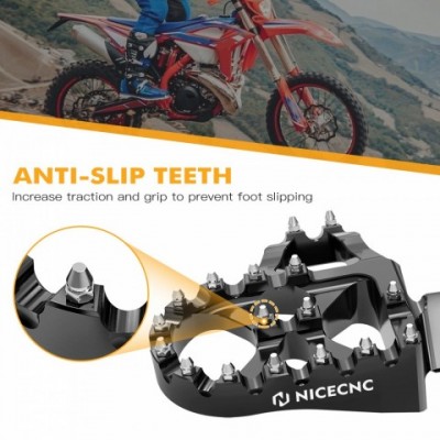 NiceCNC Aluminum Extender Footrests for Beta RR - Enhanced Backward Lean