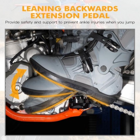 NiceCNC Aluminum Extender Footrests for Beta RR - Enhanced Backward Lean