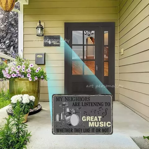 Cinema Vinyl Records Decorative Tin Sign for Men and Women - 8x12 Inch Wall Mounted