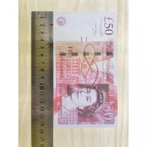 Copy Money Authentic 1:2 Scale Euro Pound Banknote Props, 2024 Edition, Novelty Party Supplies