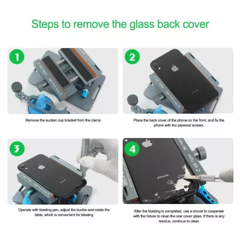 RELIFE RL-601S Plus Ergonomic 360° Rotating LCD Screen Separator for Smartphone Rear Glass Removal
