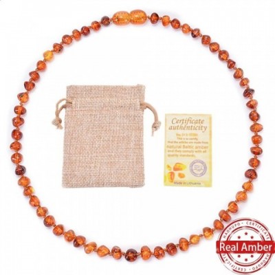 Natural Baltic Amber Women's Beaded Necklace & Bracelet Set - Handcrafted Jewelry Gift