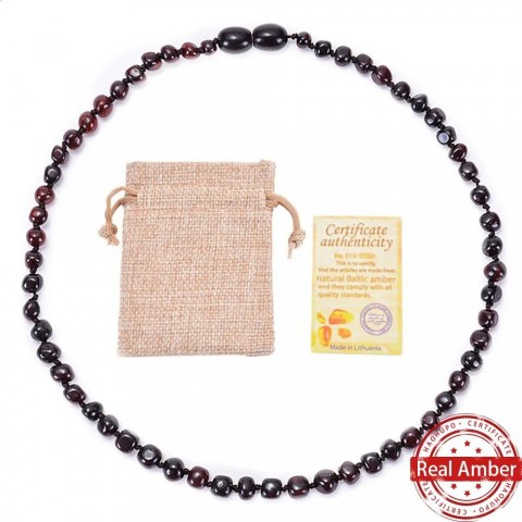 Natural Baltic Amber Women's Beaded Necklace & Bracelet Set - Handcrafted Jewelry Gift