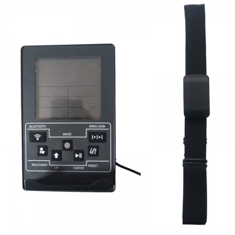 Magnetic Water-Resistant Rowing Machine with Heart Rate Monitor
