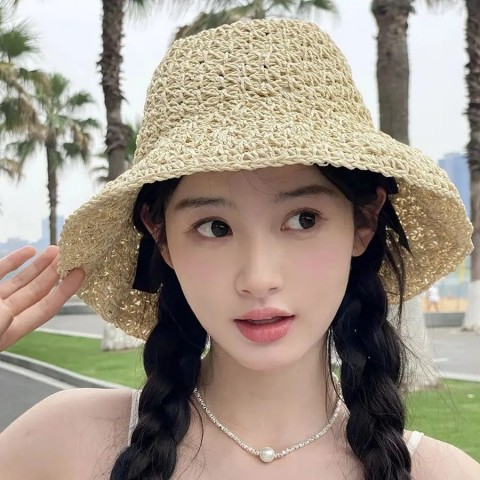 Fairy Lace Strap Silk Cowboy Wide Brim Hat for Men