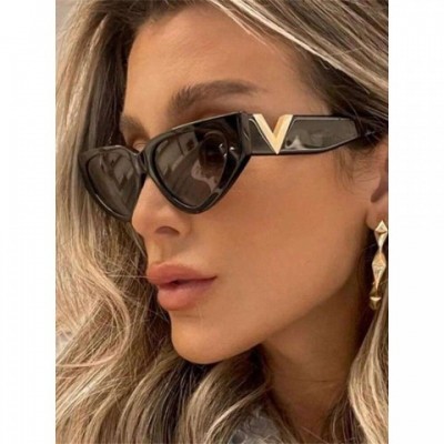 Vintage Fashion Cateye Sunglasses for Women by V Brand UV400 Protection