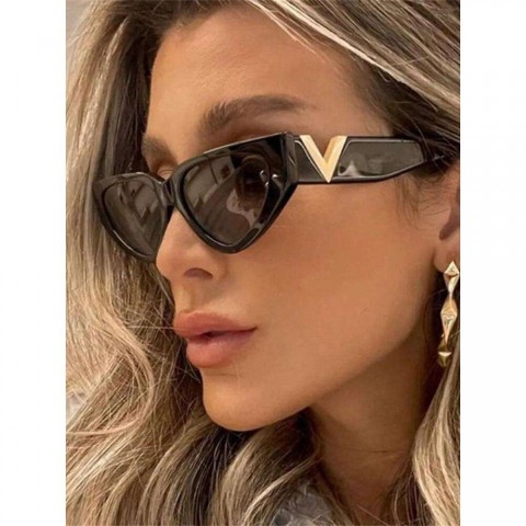 Vintage Fashion Cateye Sunglasses for Women by V Brand UV400 Protection