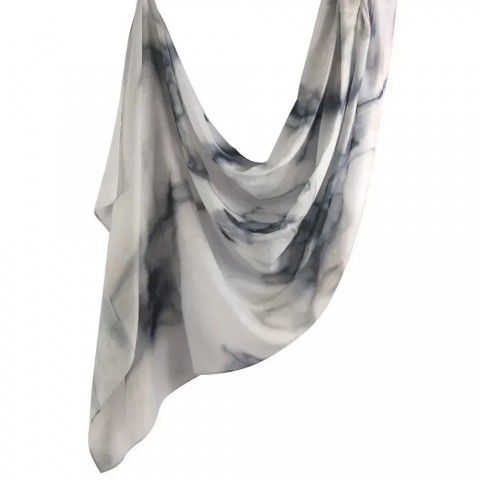 Watercolour Floral Print Lightweight Soft Cotton Rayon Viscose Muslim Women Hijab Shawl 250115