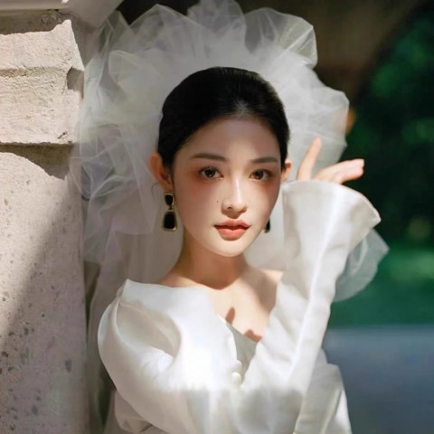 Fashion Wedding Veil and Hair Ornaments for Bride - 130cm Polyester