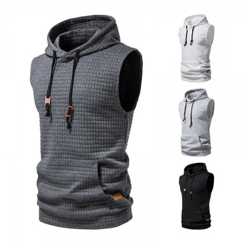 Sexy Modal Zipper Cardigan Vest for Men S-4XL Streetwear