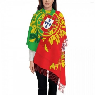 Custom Printed Portugal Coat of Arms Scarf for Women & Men