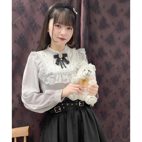 Women's Kawaii Rojita Lace Blouse - Versatile Autumn College Style