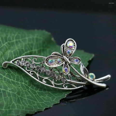 Butterfly Leaf Rhinestone Brooch Special Offer