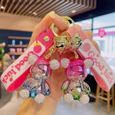 Cute Bohemian Bear Keychain & Lanyard for Men