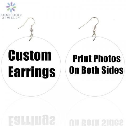 Somesoor African Print Dangle Chandelier Earrings for Women