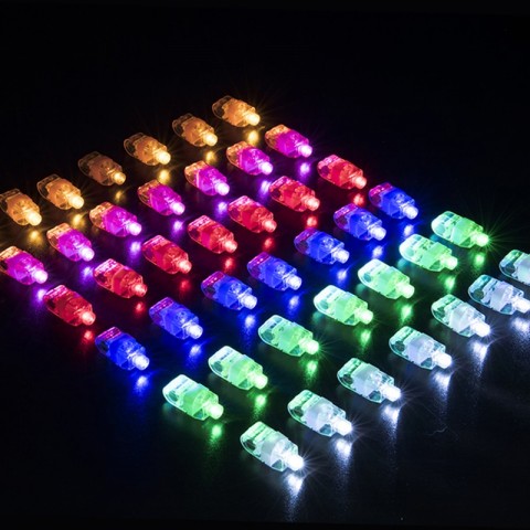 LED Finger Lights 6 Colors for Kids Parties & Events 20/50/100/150 PCS
