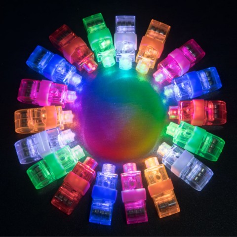 LED Finger Lights 6 Colors for Kids Parties & Events 20/50/100/150 PCS
