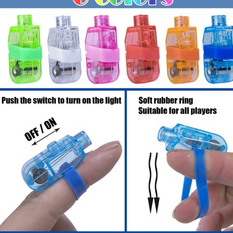 LED Finger Lights 6 Colors for Kids Parties & Events 20/50/100/150 PCS