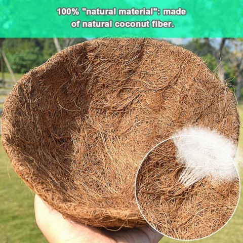 VIBRATITE Trough Coco Fiber Liners for Plastic Flower Pots