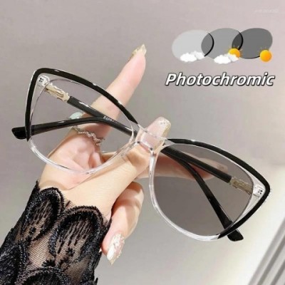 Luxury Pochromic Cat Eye Sunglasses for Men & Women