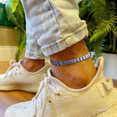 Boho Style Adjustable Anklet for Men - Multi-Color String Rope Chain Anklets for Boys - Beach Accessory L231219