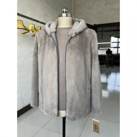 Winter Men's Thick Warm Faux Fur Hoodie Jacket