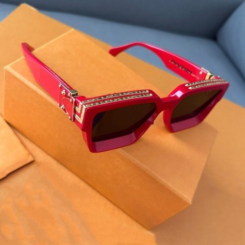 Luxury Millionaire Full Frame Sunglasses for Men & Women, UV400 Protection, Shiny Gold Logo