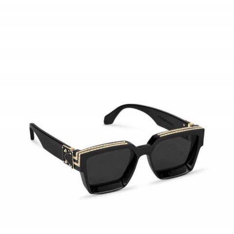 Luxury Millionaire Full Frame Sunglasses for Men & Women, UV400 Protection, Shiny Gold Logo