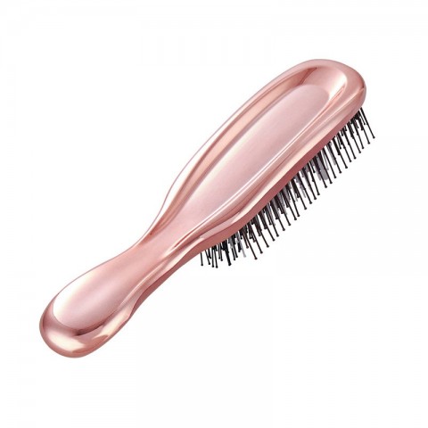 Premium Rose Gold Scalp Massager & Hair Brush for Growth