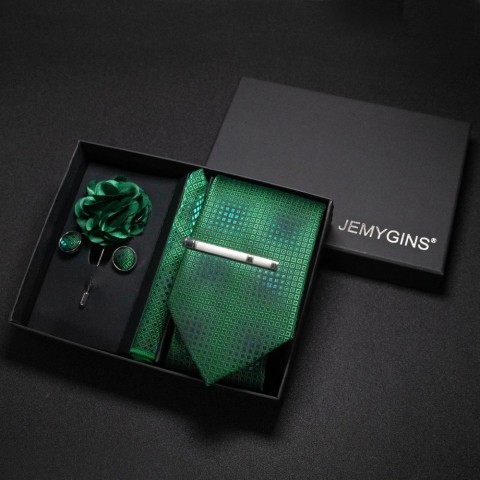 Wine Red Paisley Bow Tie Set for Men - Luxury Bamboo Fiber Accessories