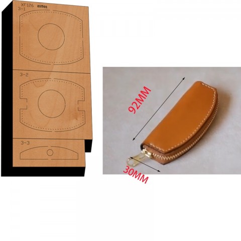 JIEKANG New Steel Blade Wooden Die Hand Tool for Leather Craft XF126