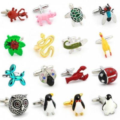 Mens High-Quality Brass Animal Design Cufflinks W241109