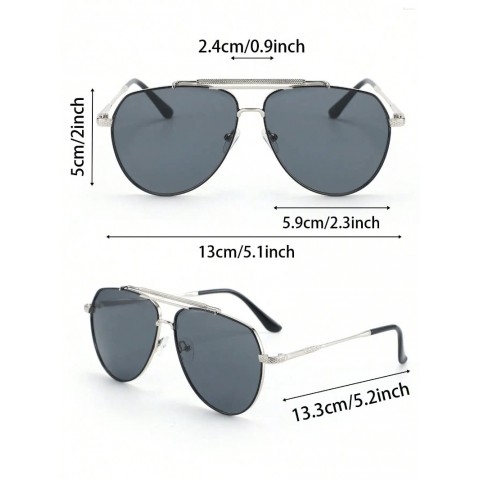 Trendy Metal Frame Sunglasses for Men and Women
