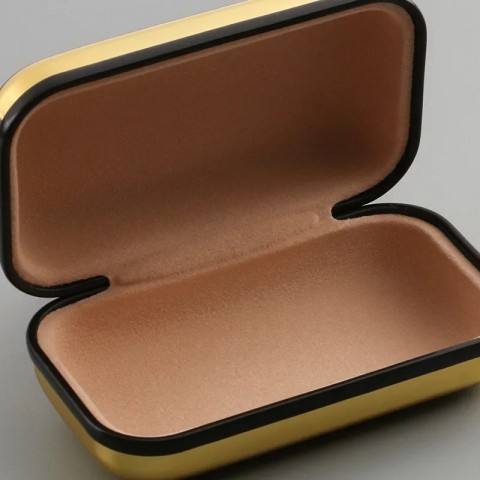 Japanese Compact Folding Glasses Case Tinplate Pressure-resistant Portable