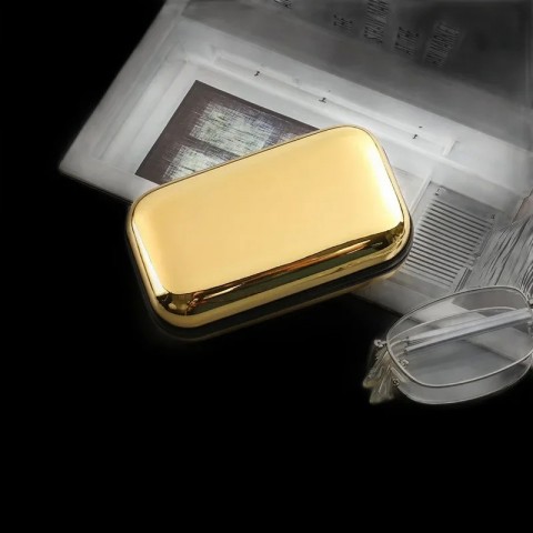 Japanese Compact Folding Glasses Case Tinplate Pressure-resistant Portable