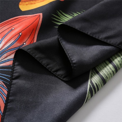 POBING 2024 Women's Luxury Silk Square Scarf 130cm*130cm Tree Print