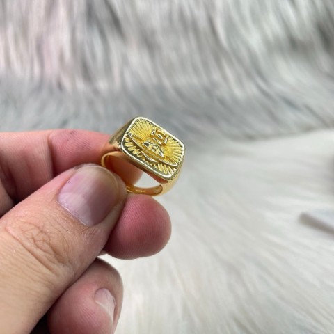 Designer Vivienme West Wood Empress Dowager Cixi Trendy Horn Copper Lady's Band Ring 2024